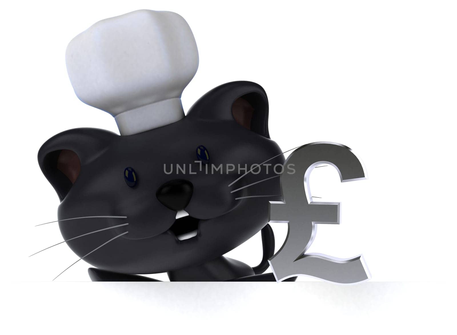 Fun cat - 3D Illustration