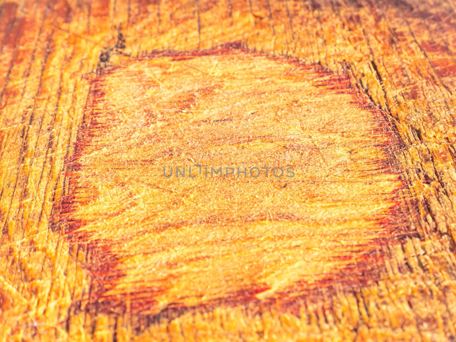 Texture of an old wooden cutting board. Place for text. Background image. Wood surface.