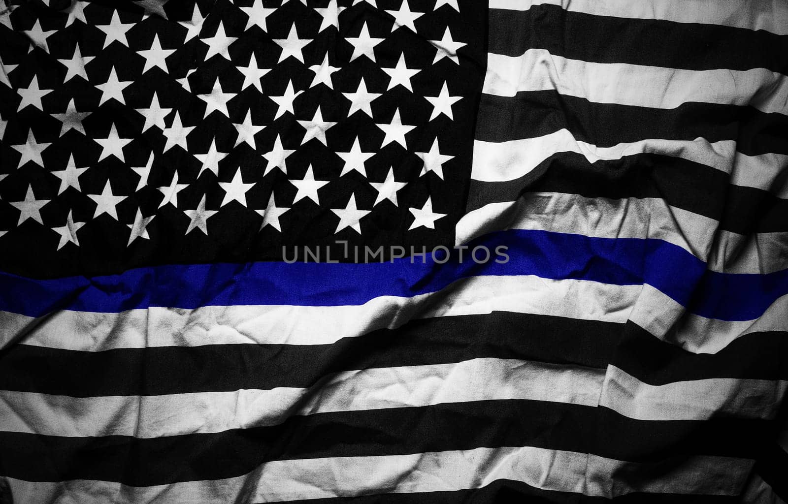 An American flag symbolic of support for law enforcement,usa flag.