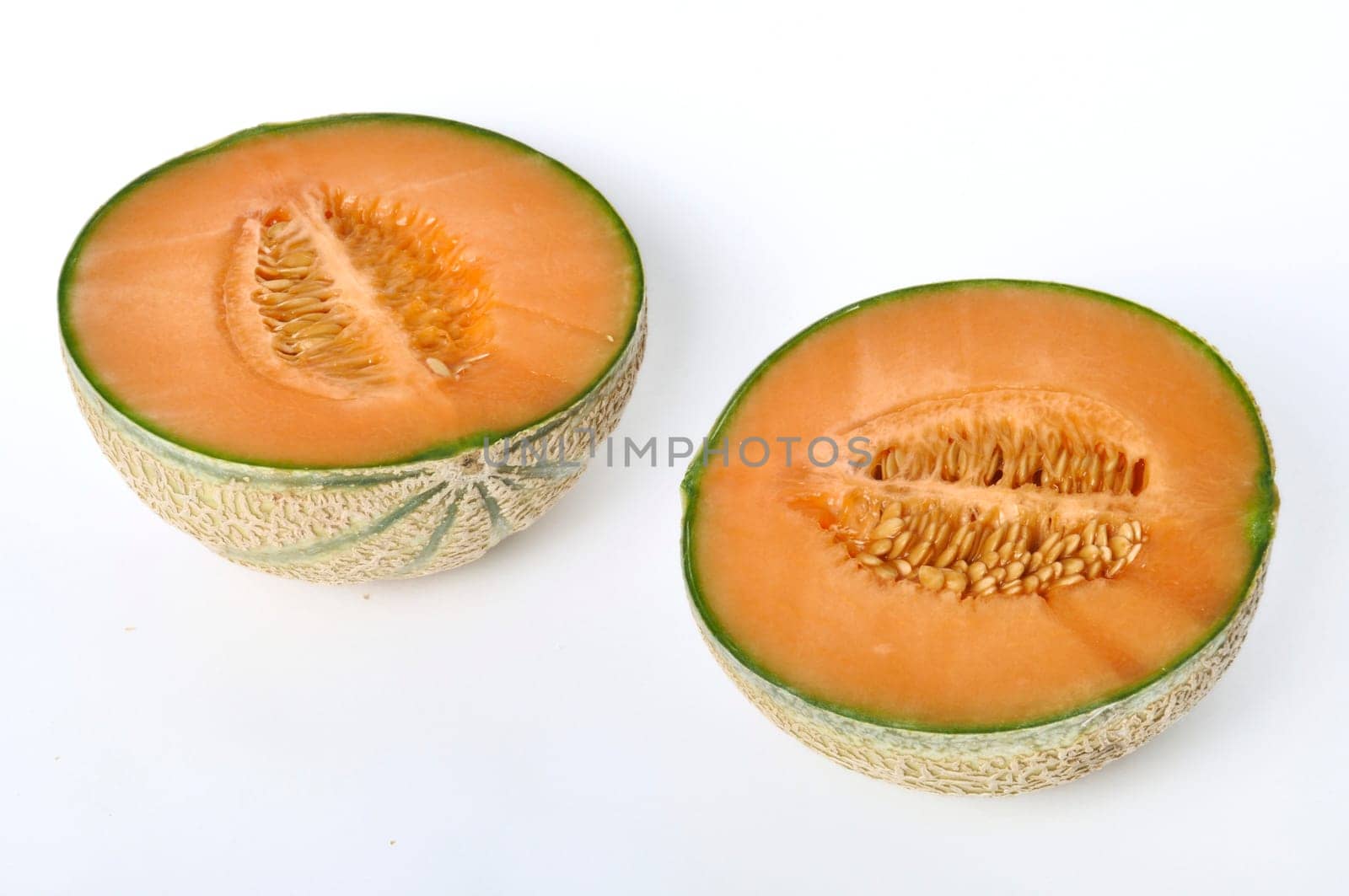 Melon on a white background