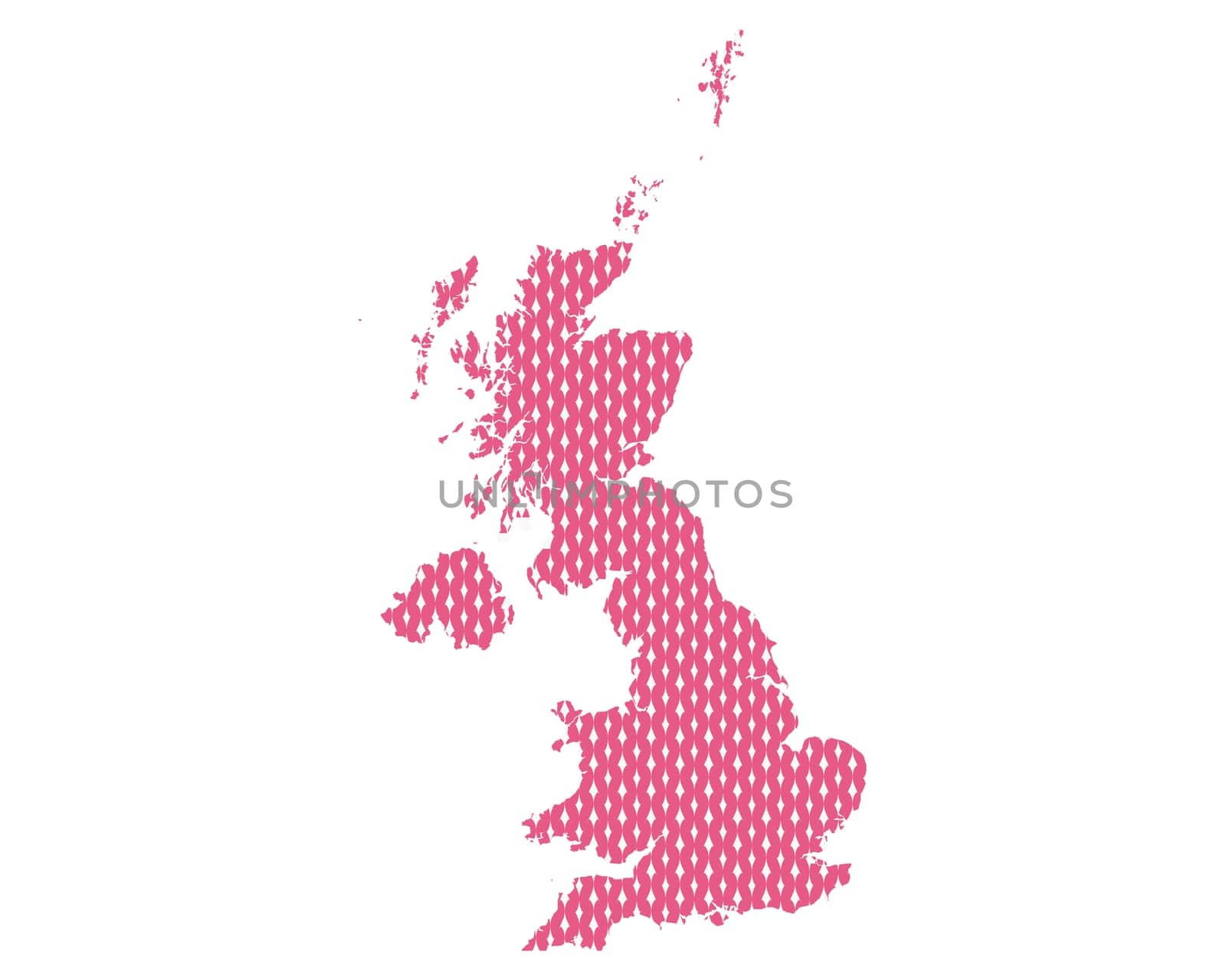 Plain map of the United Kingdom