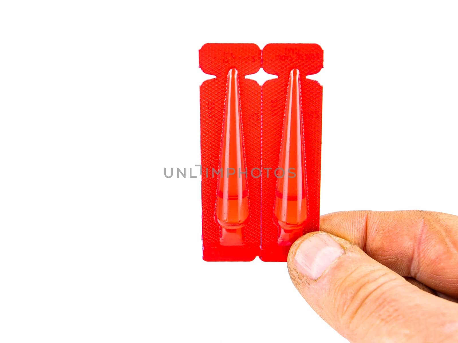 Red plastic ampoules of animal veterinary medicine. A medicine for ticks and fleas. Fleas and ticks in pets. Vaccination of cats and dogs. Worms in cats and dogs. Veterinary medicine. Care.