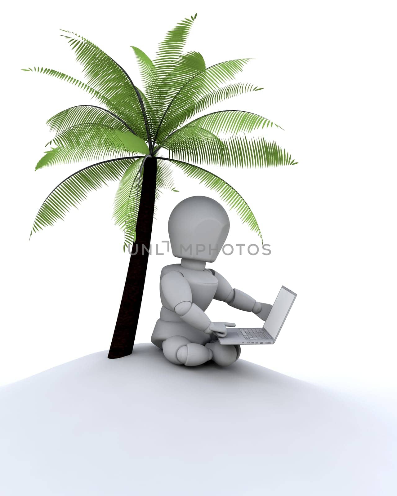 3d render depicting remote networking