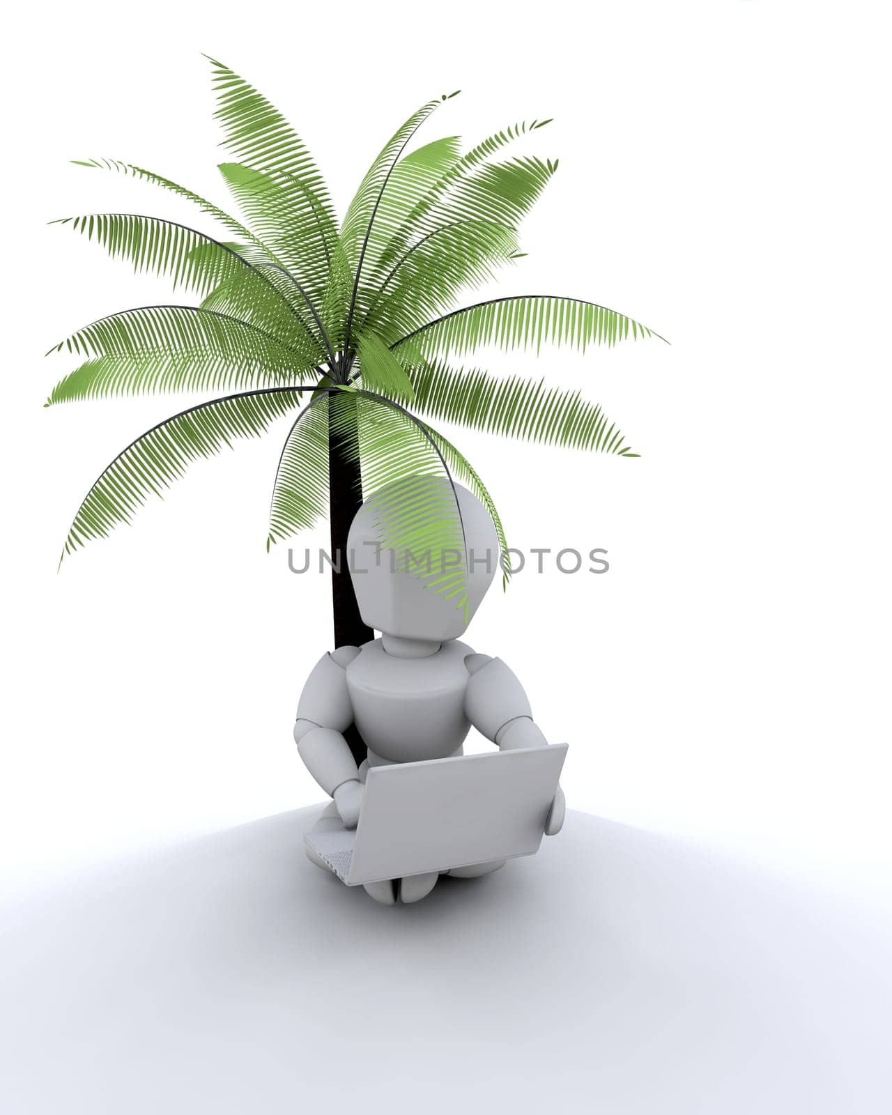 3d render depicting remote networking