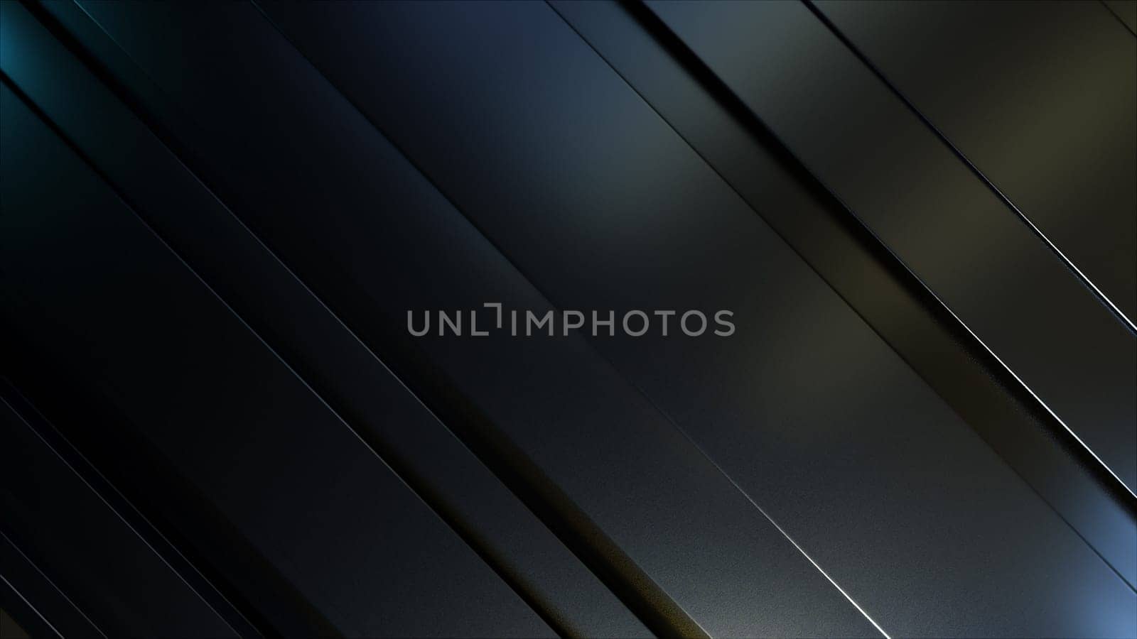 Steel 3d render sheet with technological lines. Chrome plated gradient surface with simple industrial futuristic tracery. Interior diagonal design of geometric minimalism