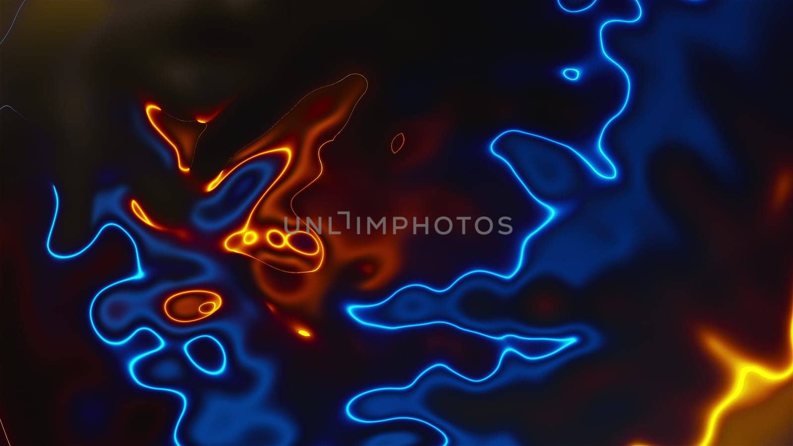 Vivid curves stripes 3d render with geometric blur. Wavy random curvature with gradient and creative lines. Diverging circular digital presentation with varying textures