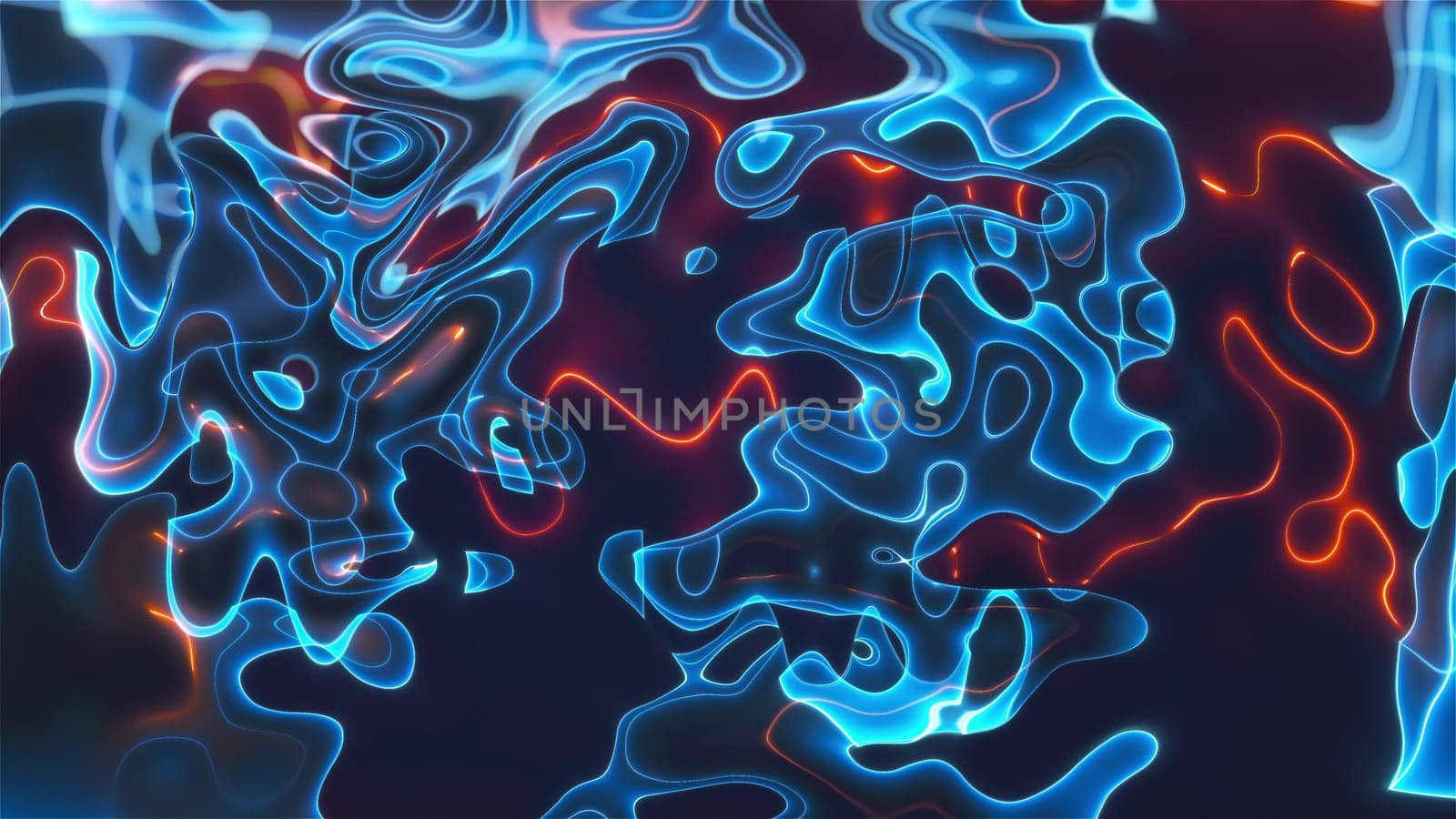 Vivid curves stripes 3d render with geometric blur. Wavy random curvature with gradient and creative lines. Diverging circular digital presentation with varying textures