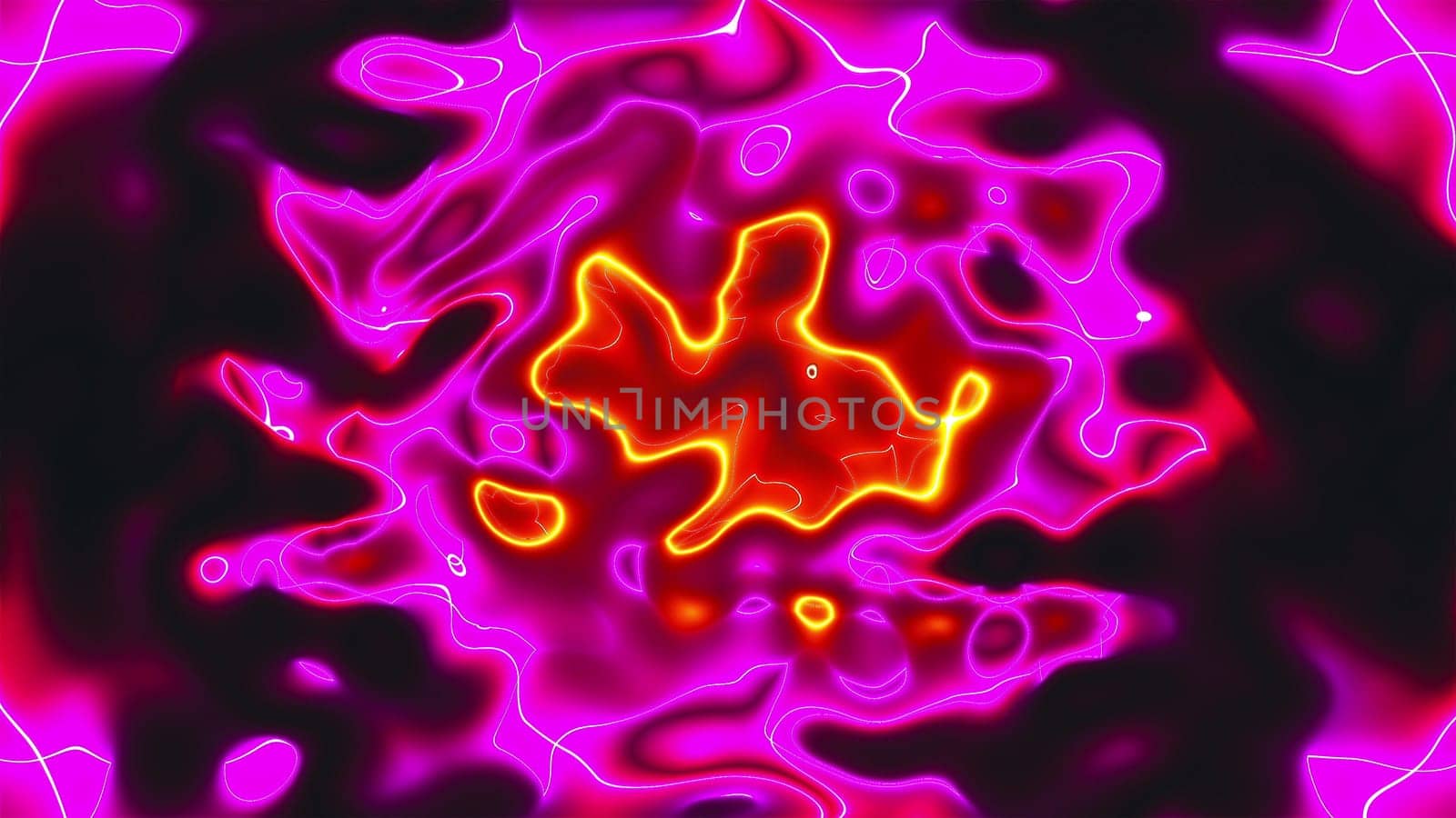 Vivid curves stripes 3d render with geometric blur. Wavy random curvature with gradient and creative lines. Diverging circular digital presentation with varying textures