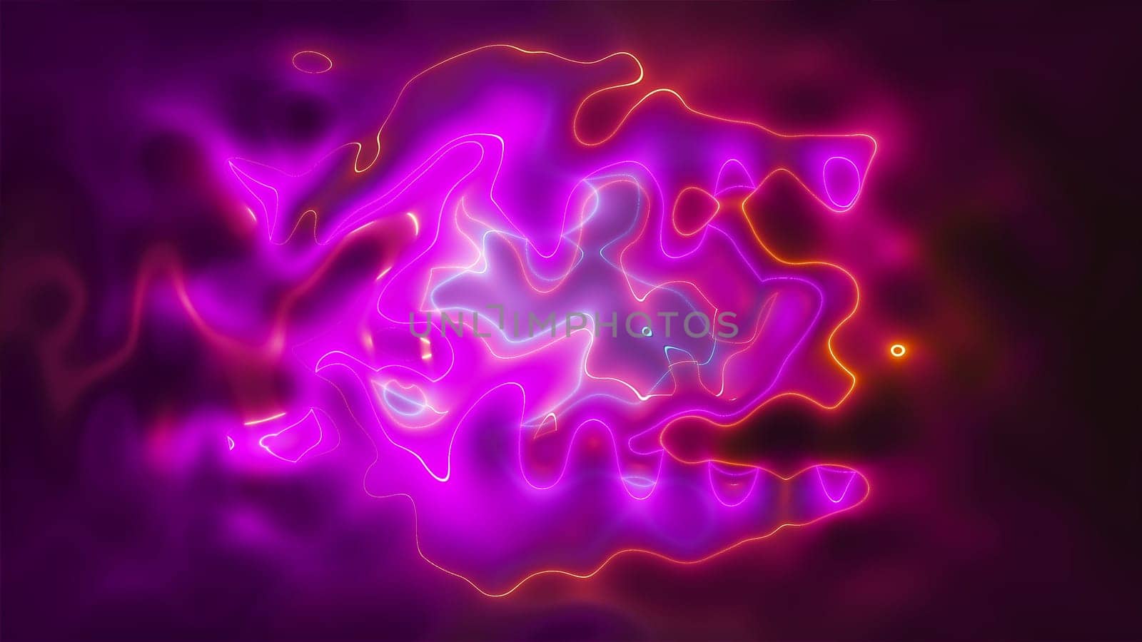 Vivid curves stripes 3d render with geometric blur. Wavy random curvature with gradient and creative lines. Diverging circular digital presentation with varying textures