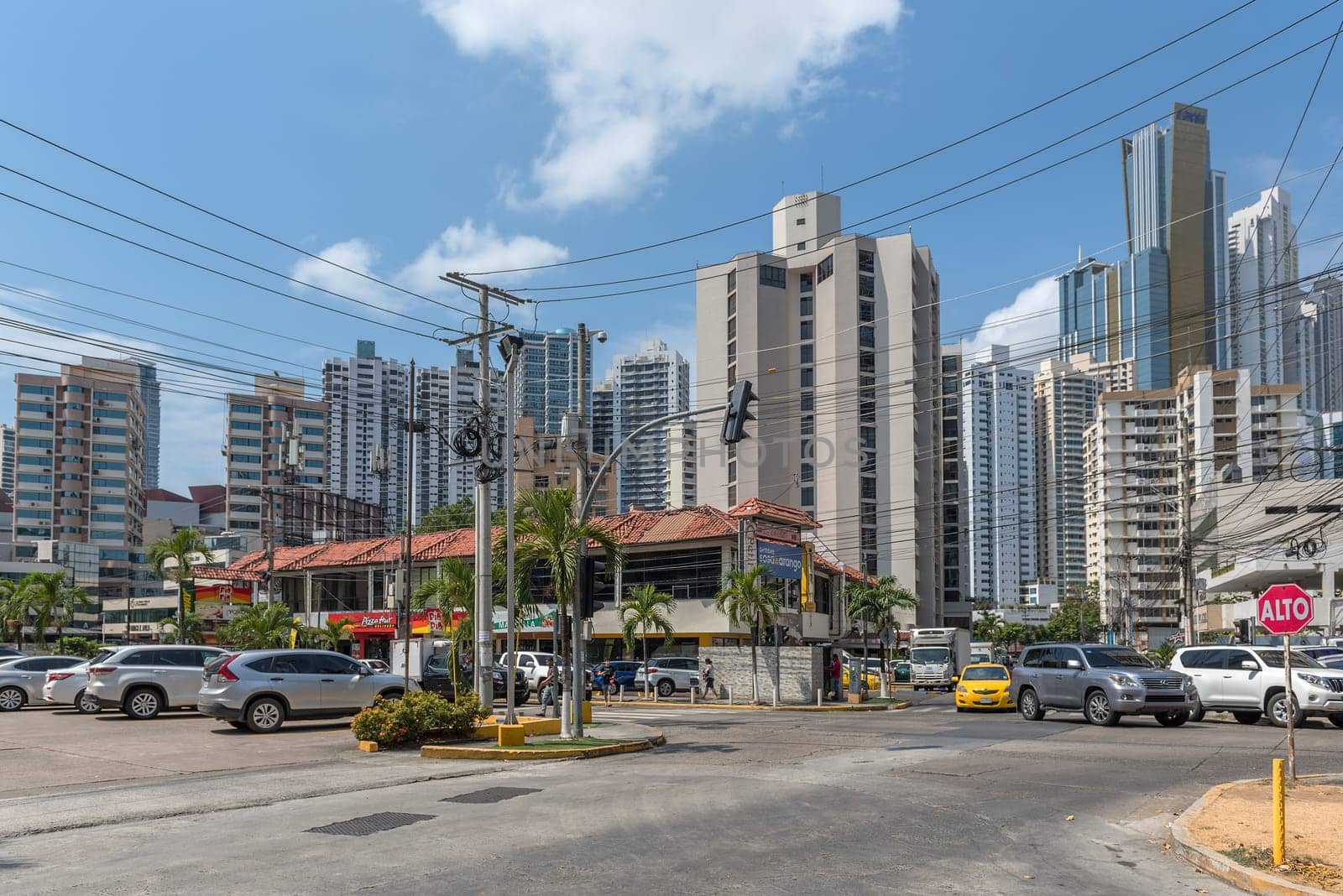 modern skyscrapers in downtown Panama City, Panama