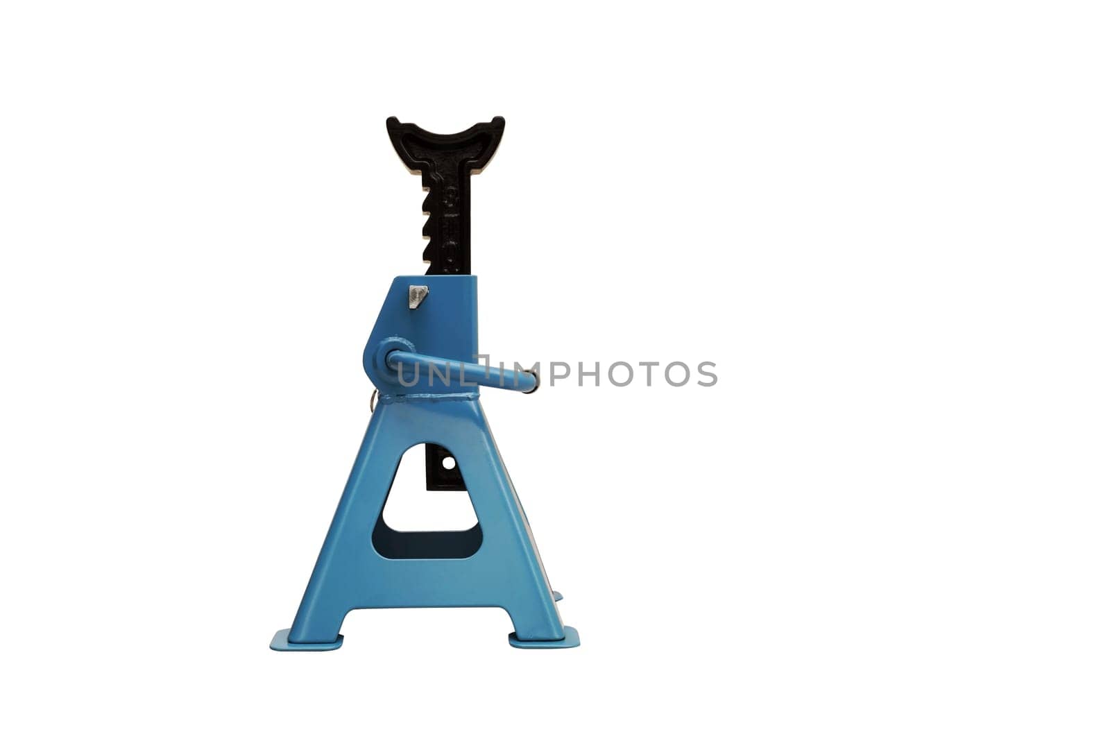 New blue jack stand on white background