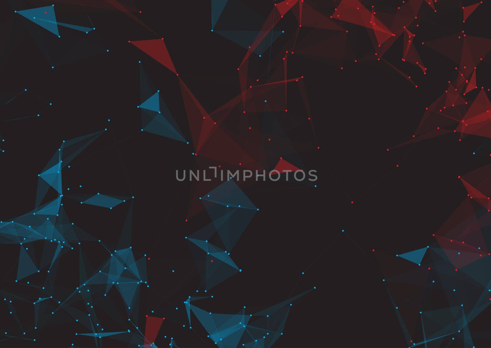 Abstract background with a low poly connections design