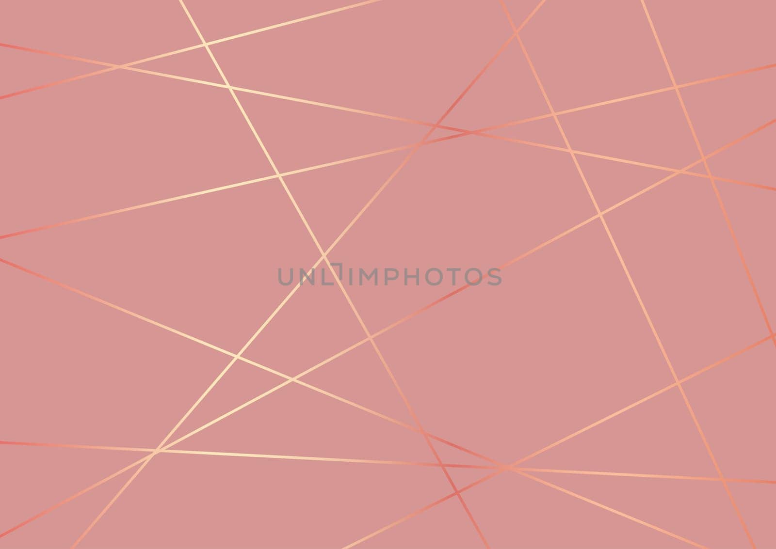Low poly abstract design in rose gold colours