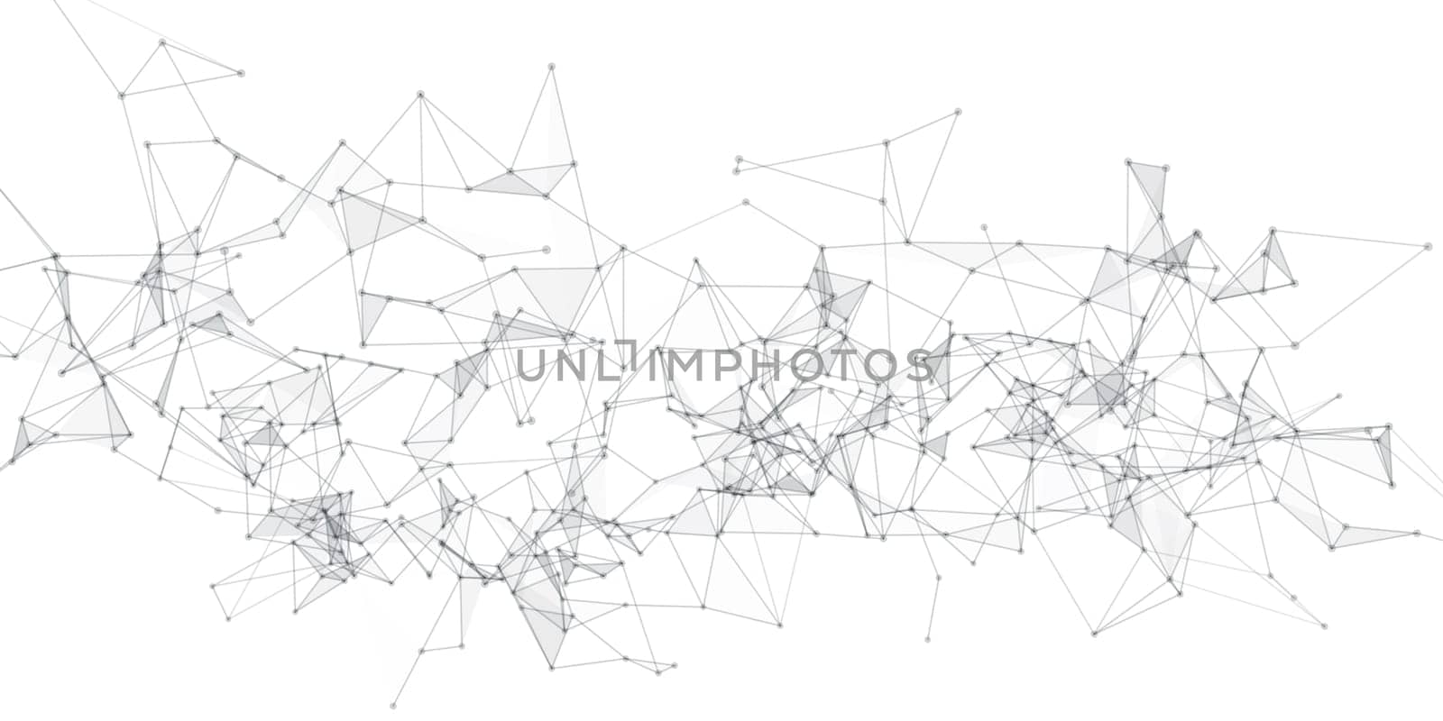 Abstract background with a low poly connections design