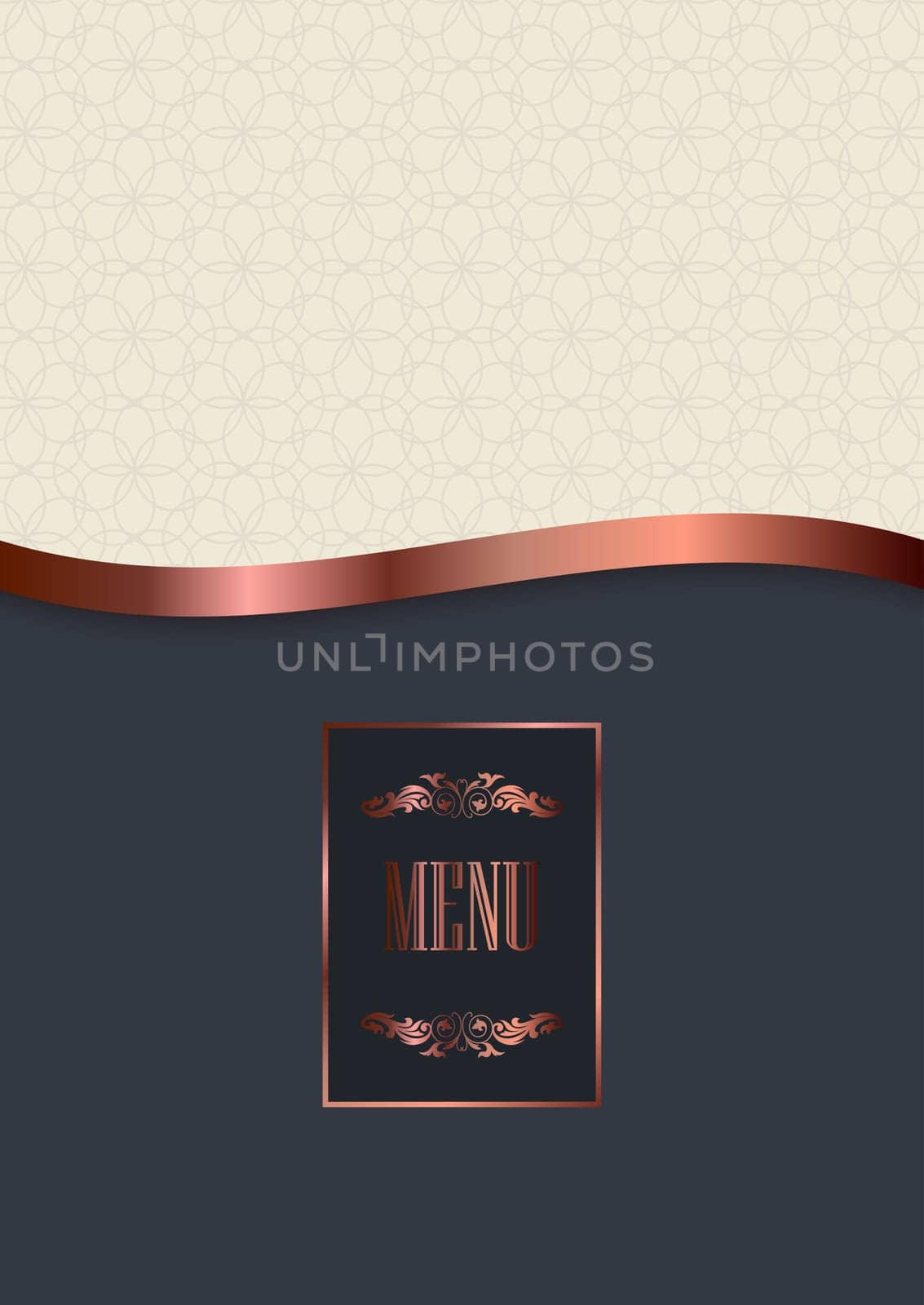 Luxury menu with an elegant design