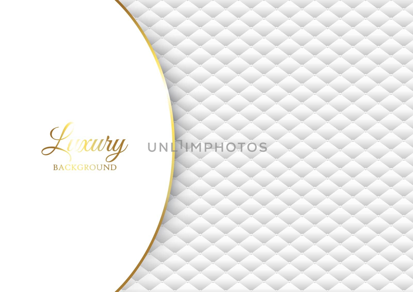 Luxury background with white quilted design