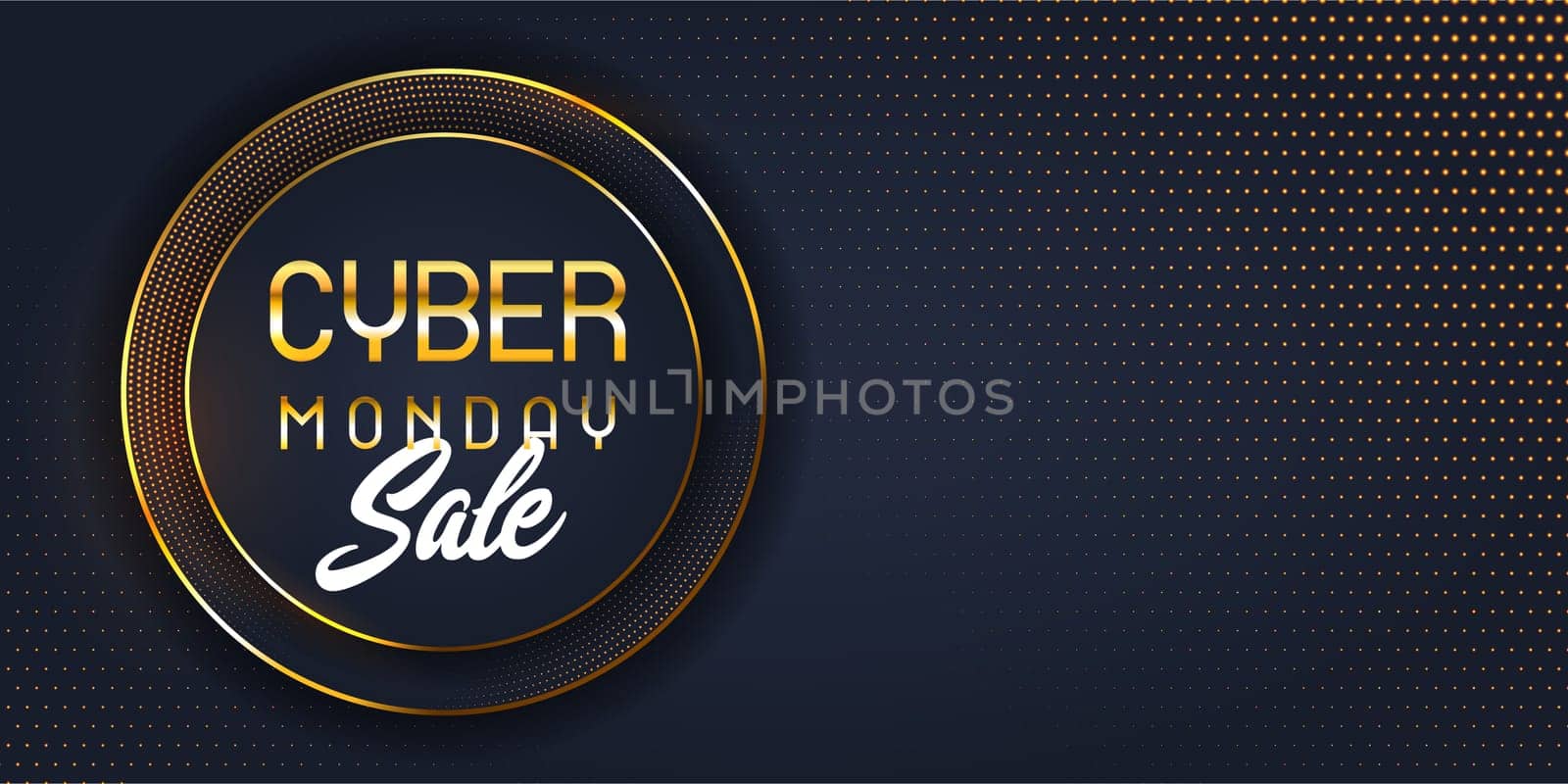 Cyber Monday banner with a modern design