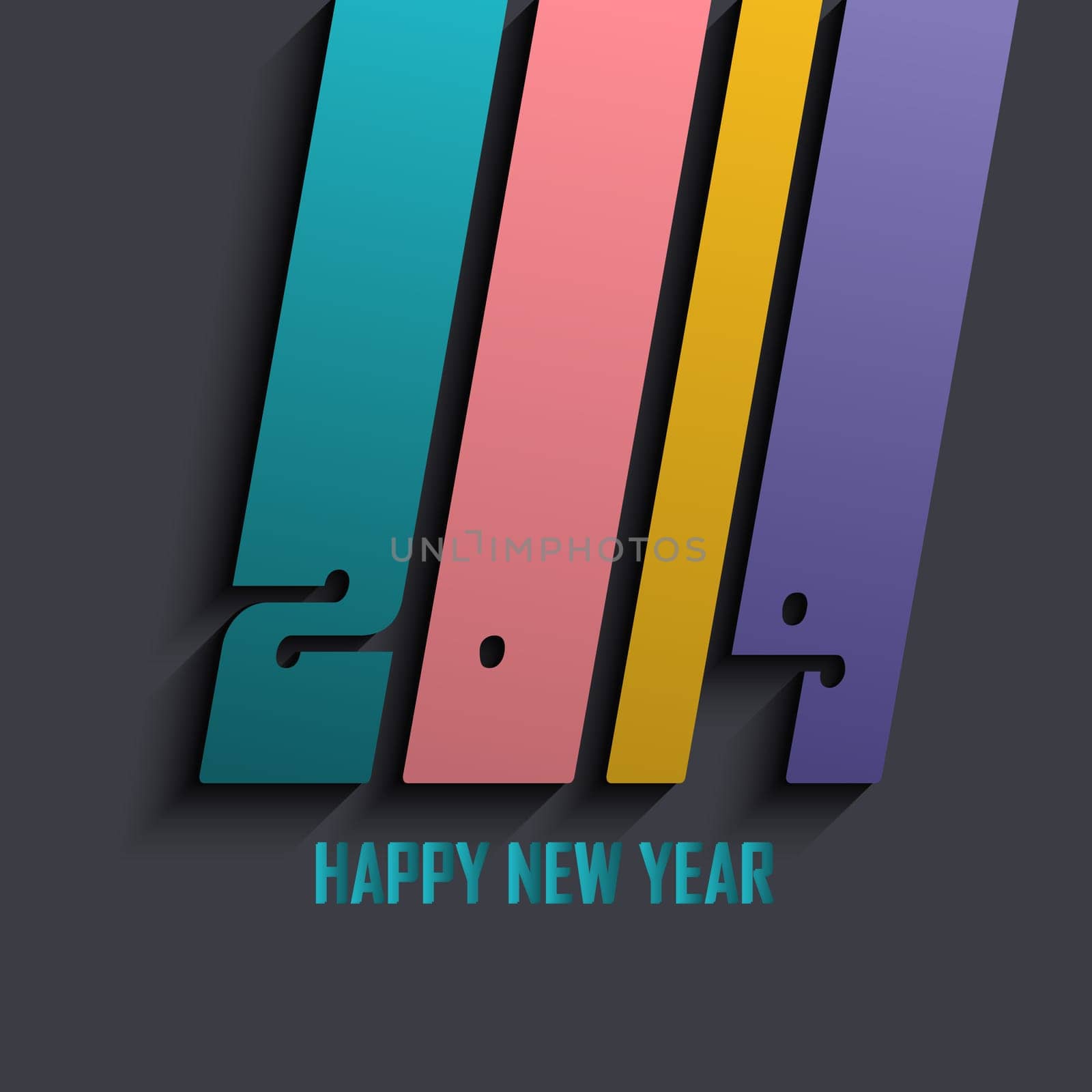 Modern design for the Happy New Year background