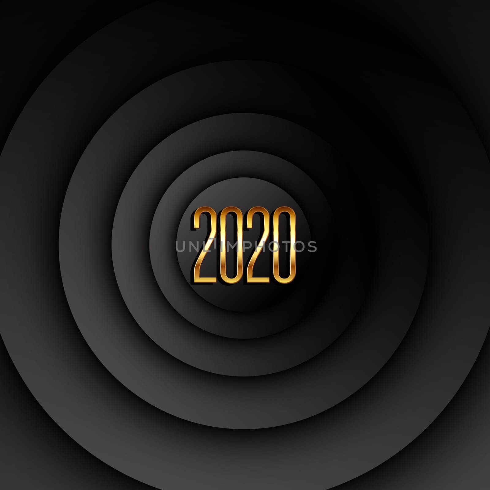 Happy New Year background with modern simple design