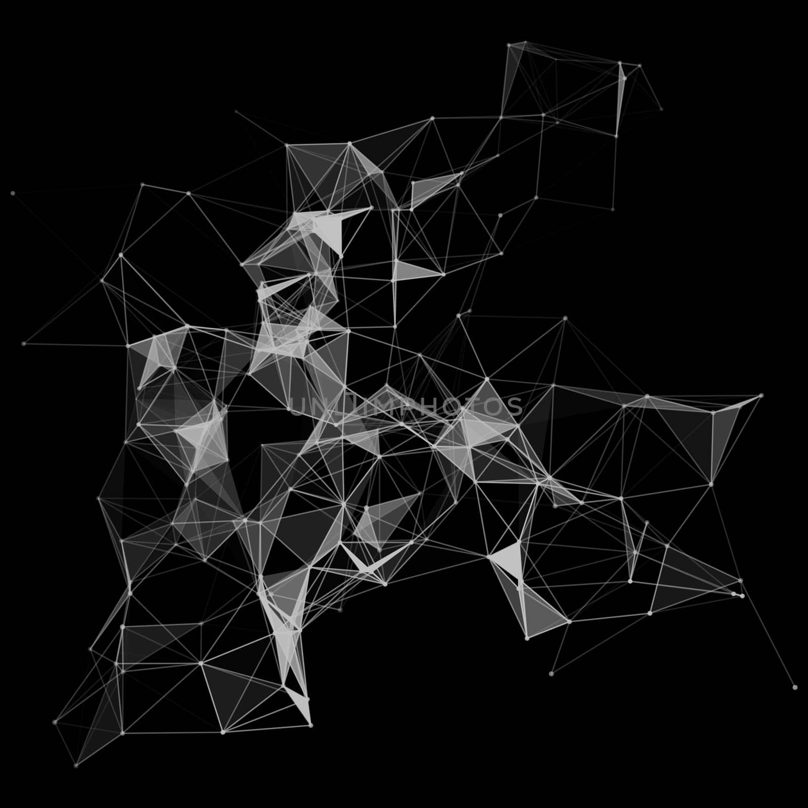 Network communications background with a modern plexus design