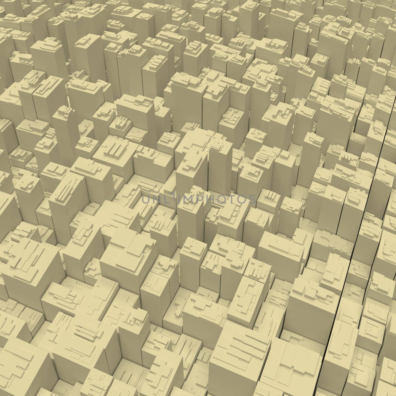 Render of 3D Geometric Abstract Background