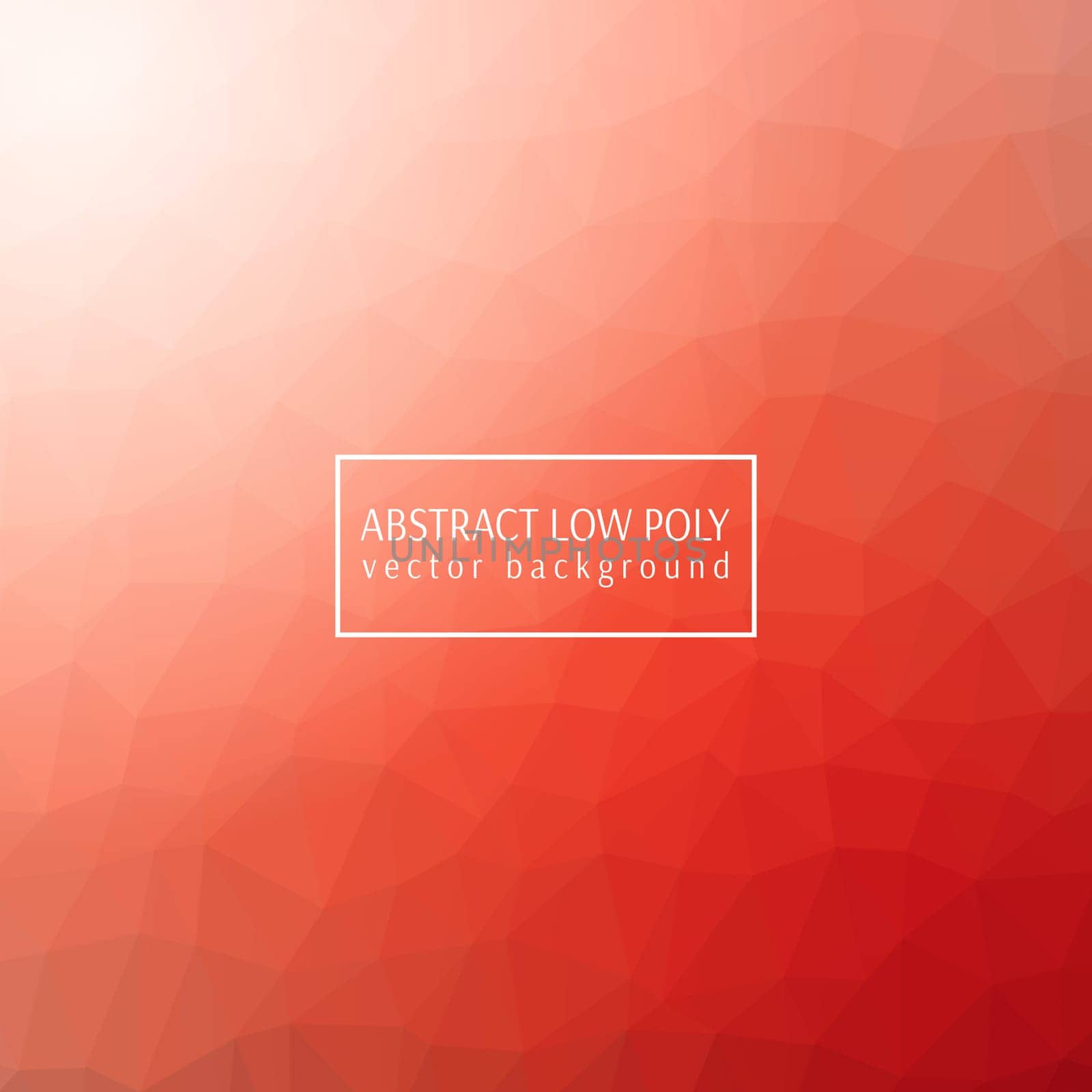 Orange low poly design background