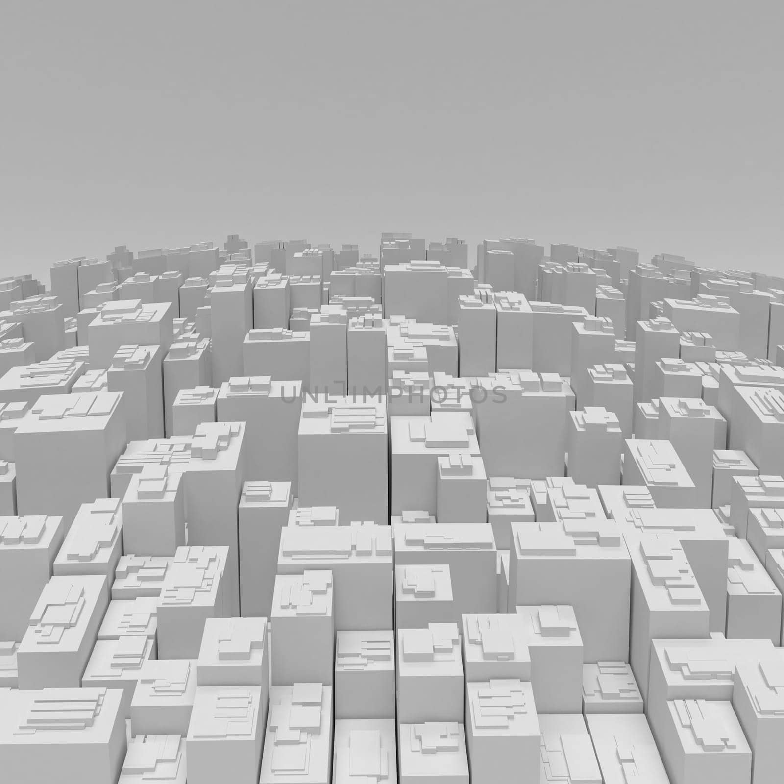 Render of 3D Geometric Abstract Background