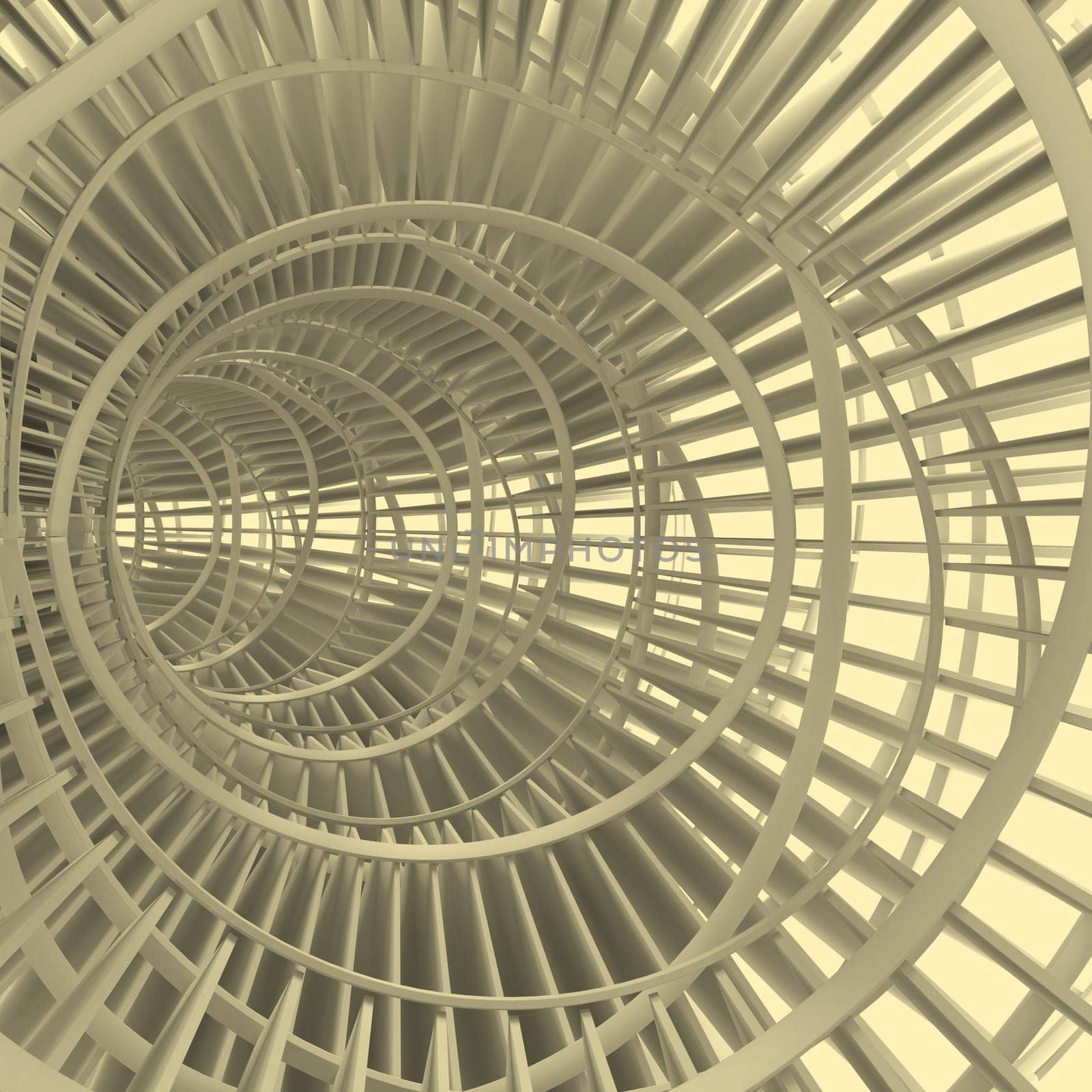 Render of 3D Geometric Abstract Background