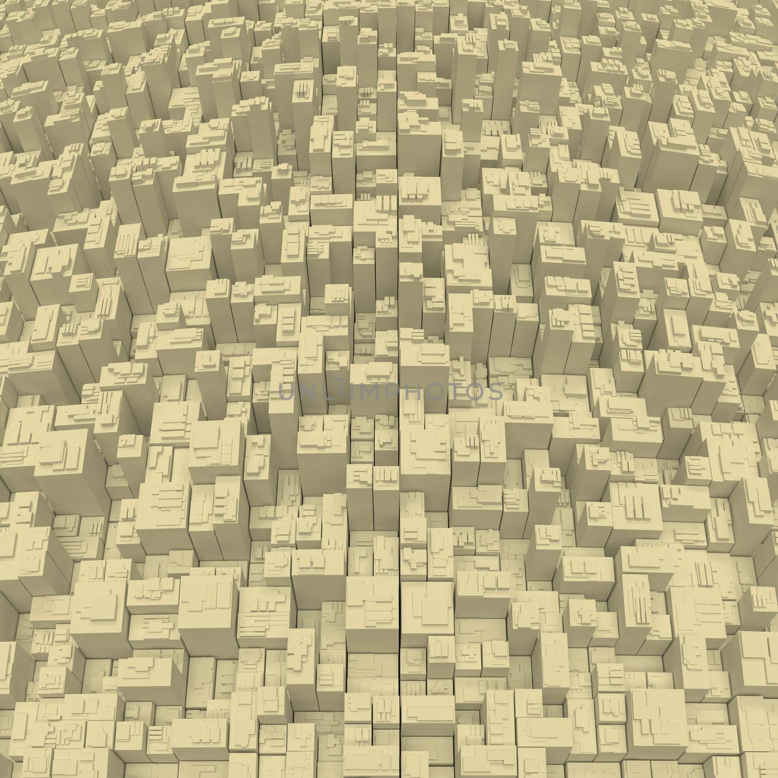 Render of 3D Geometric Abstract Background