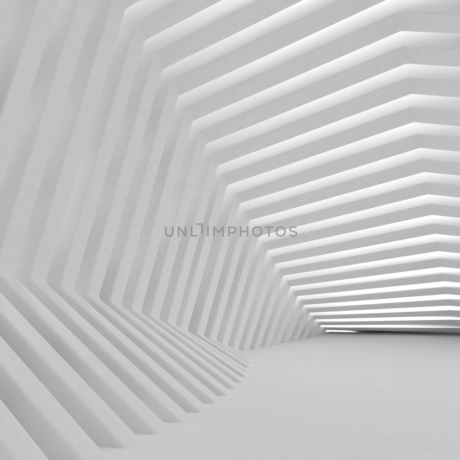 Render of 3D Geometric Abstract Background