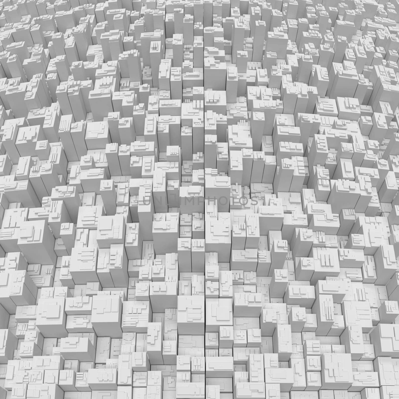 Render of 3D Geometric Abstract Background