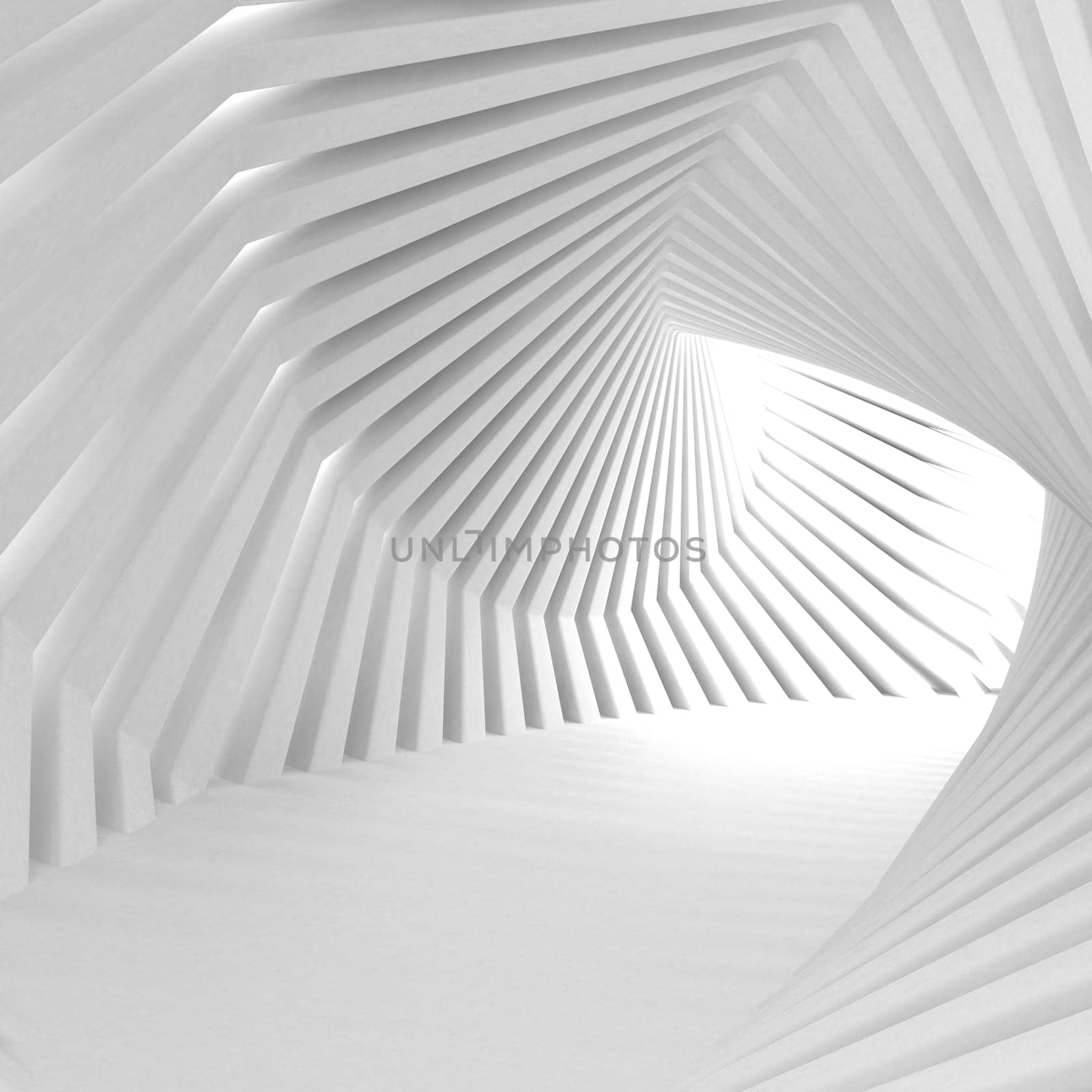 Render of 3D Geometric Abstract Background