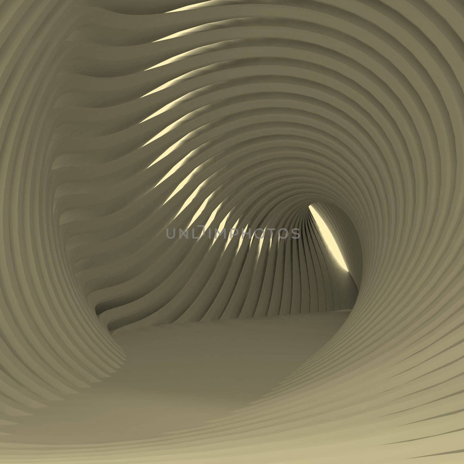 Render of 3D Geometric Abstract Background