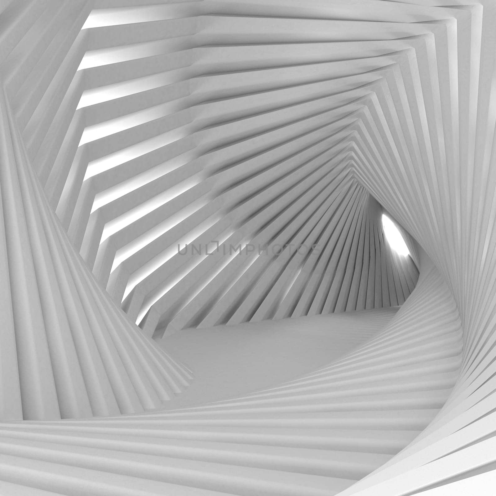 Render of 3D Geometric Abstract Background