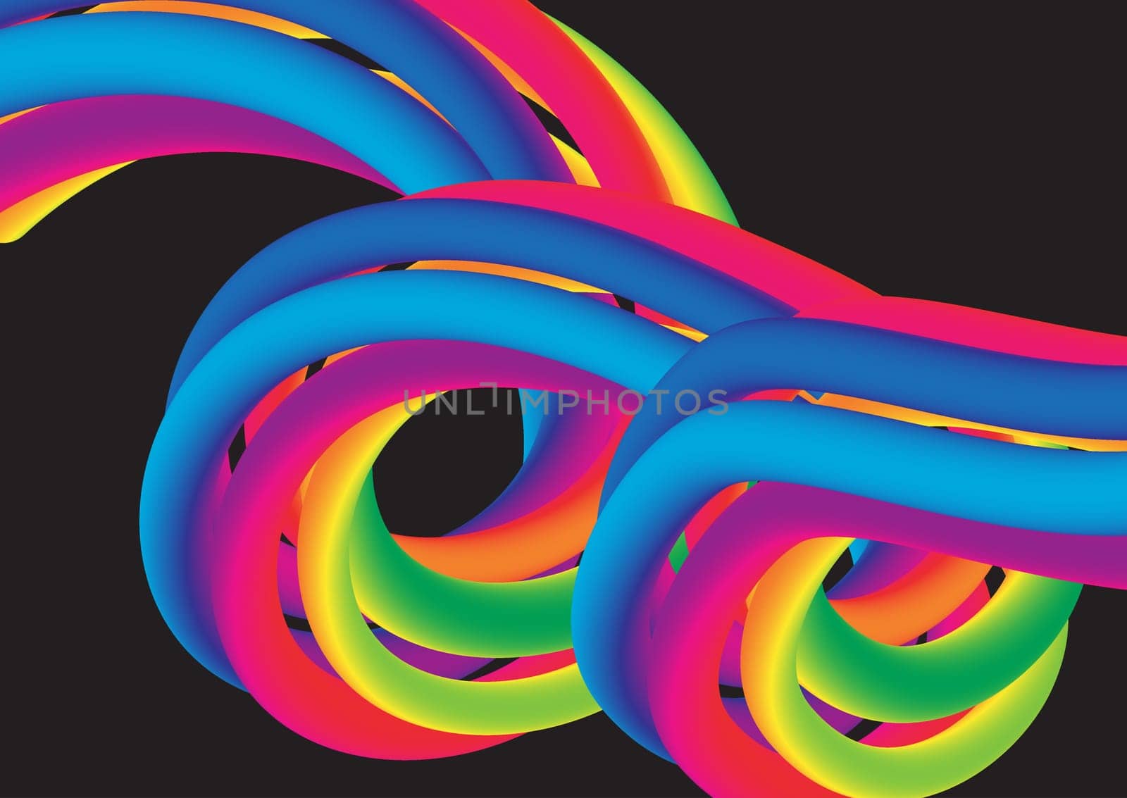 Abstract background with a rainbow coloured design