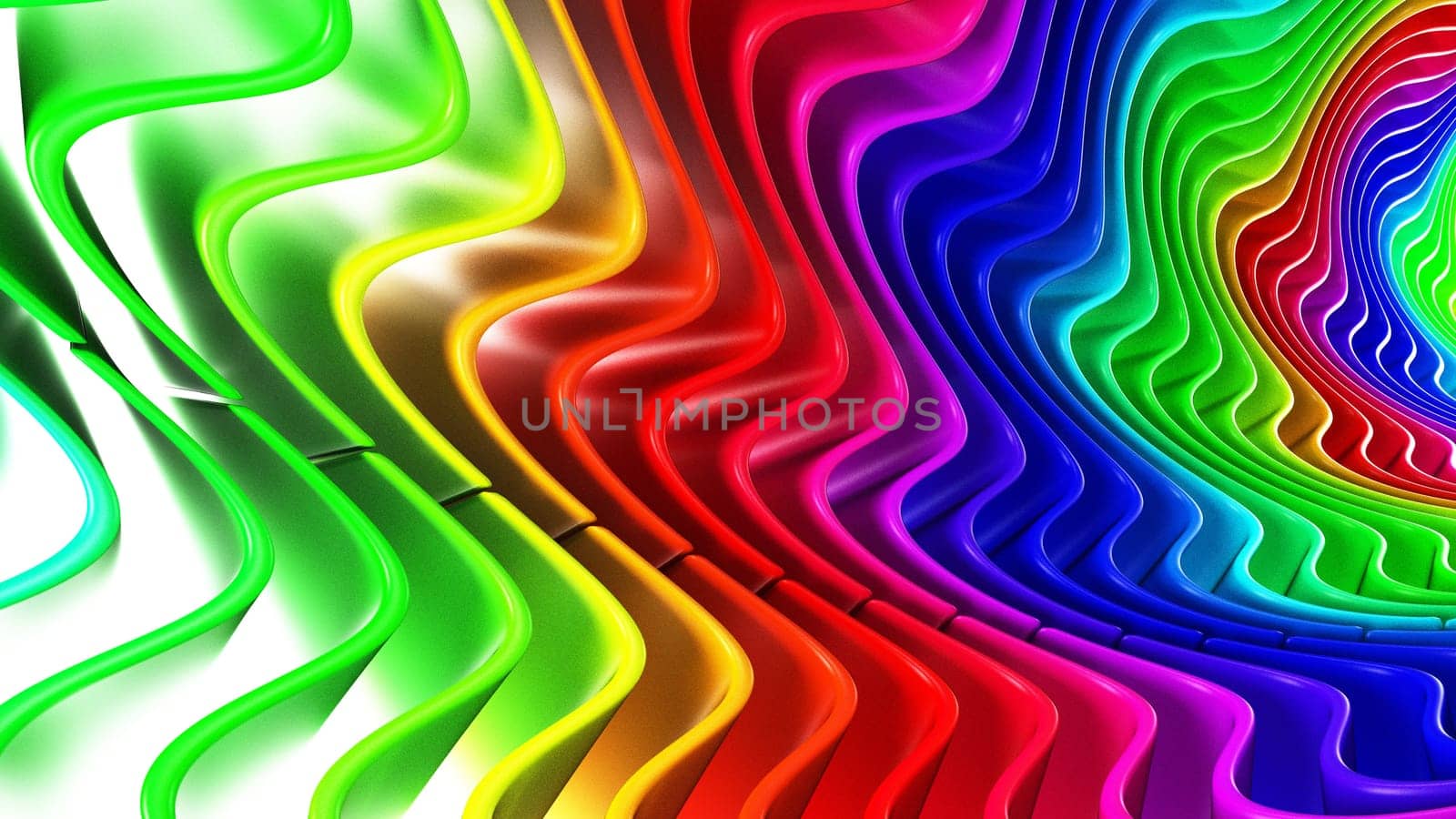 Render of 3D Geometric Abstract Background