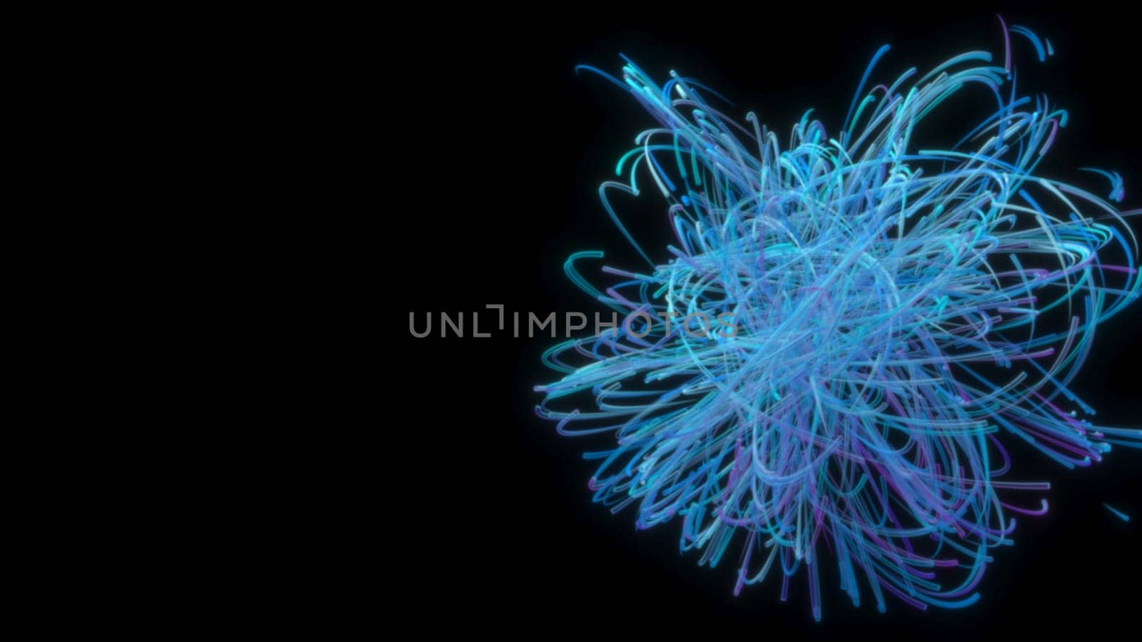 3d render of Swirl spline line abstract background. desktop wallpaper.