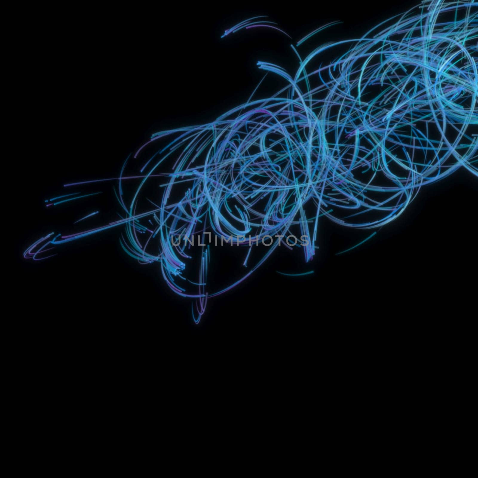 3d render of Swirl spline line abstract background. desktop wallpaper.