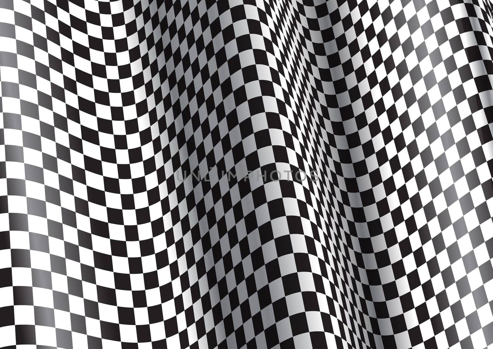 Abstract background with a distorted checkered pattern