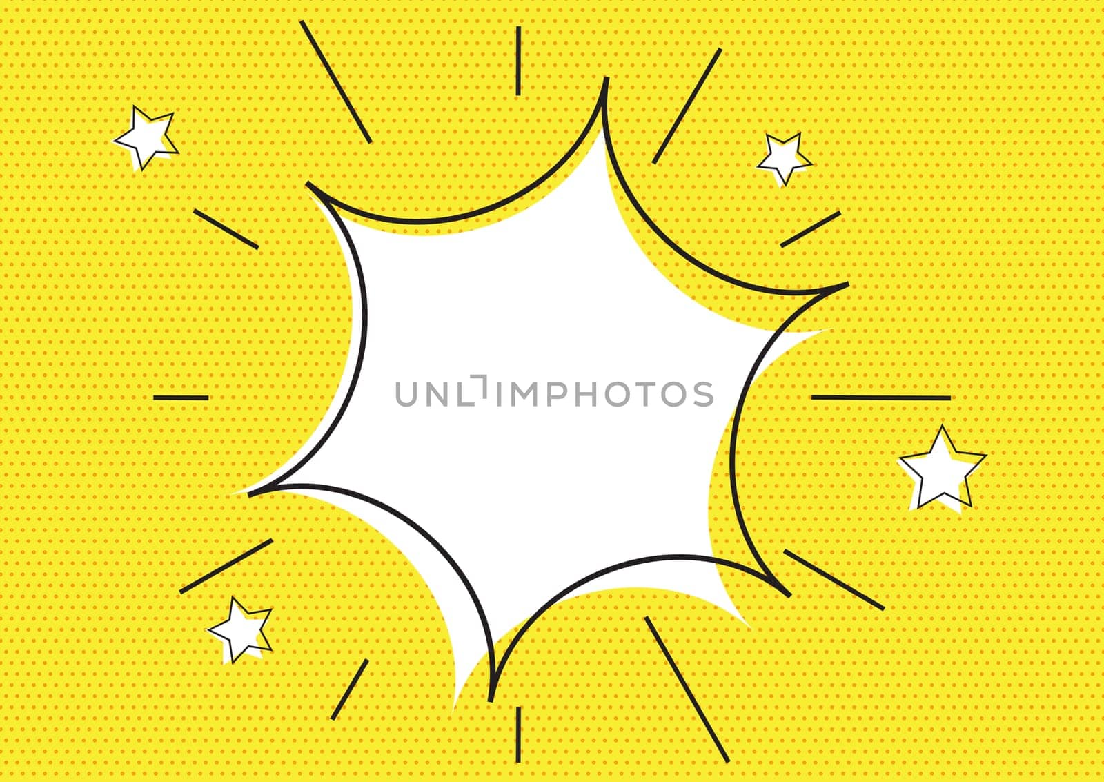 Abstract background with a retro starburst design