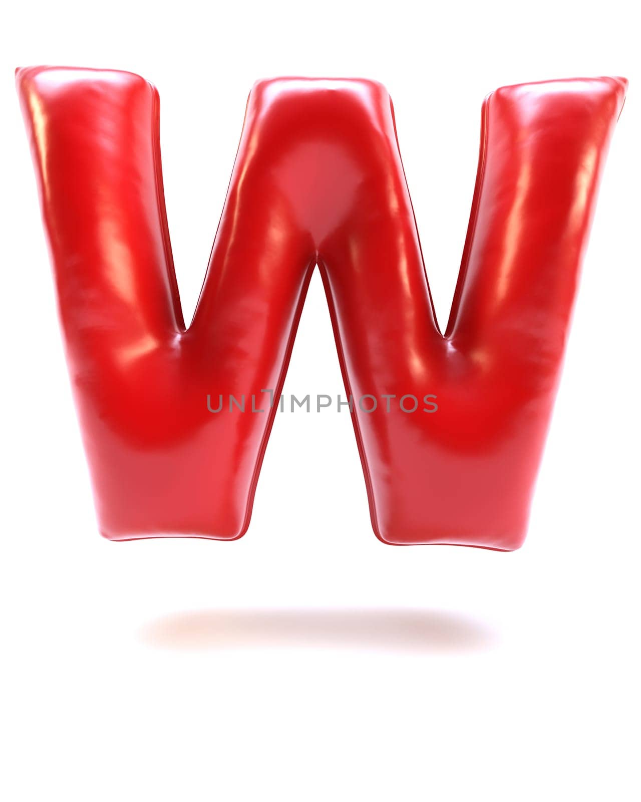 3D Render of  Alphabet Letter