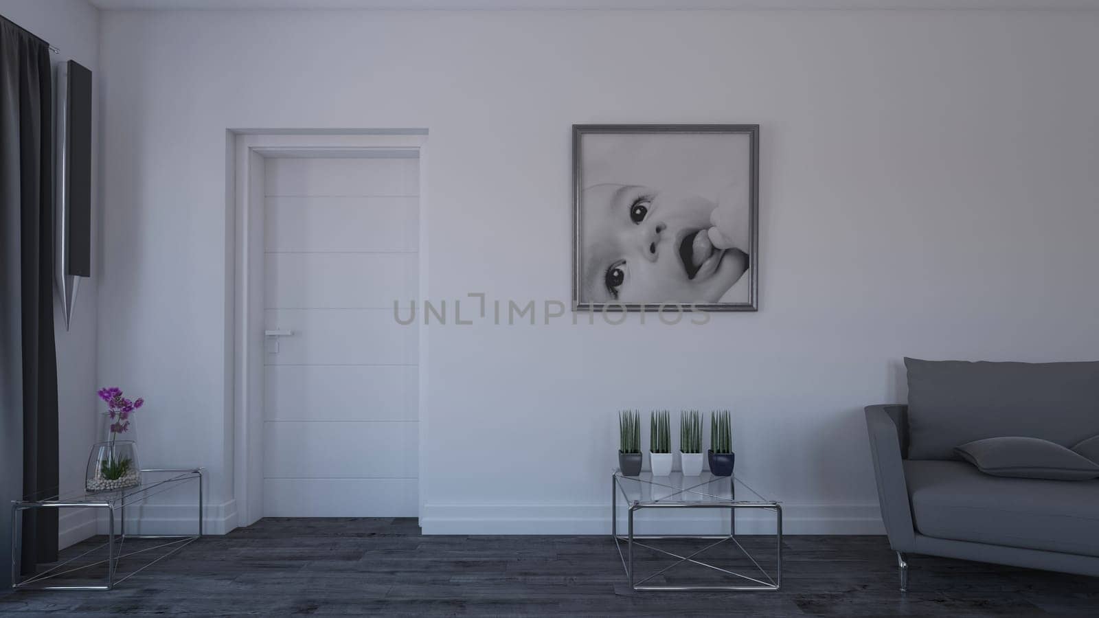 3D render of a Living Room Interior