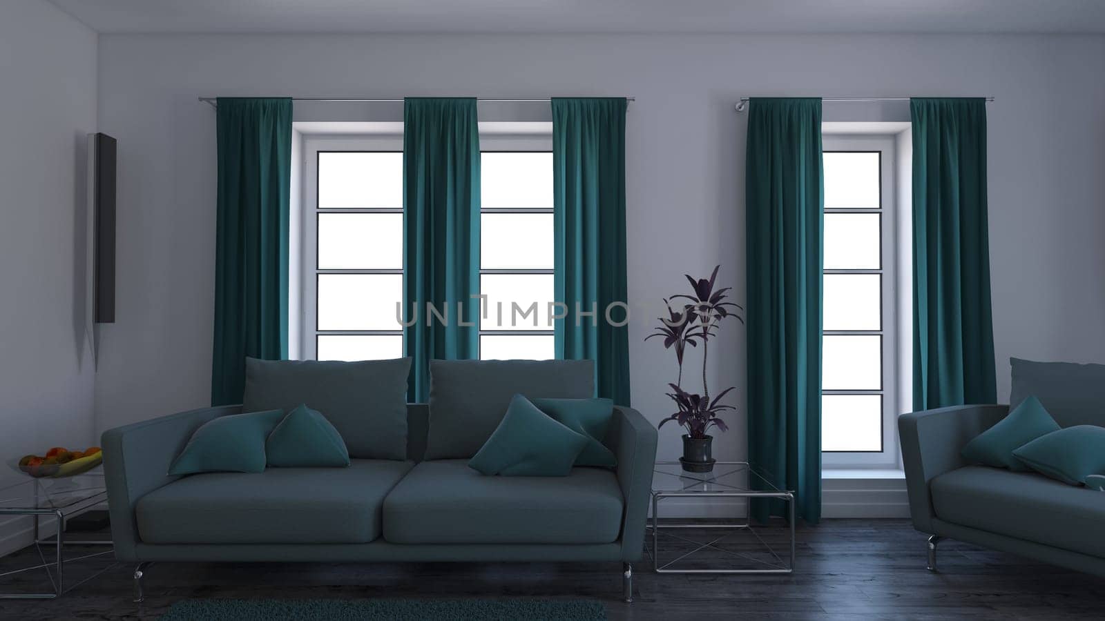3D render of a Living Room Interior