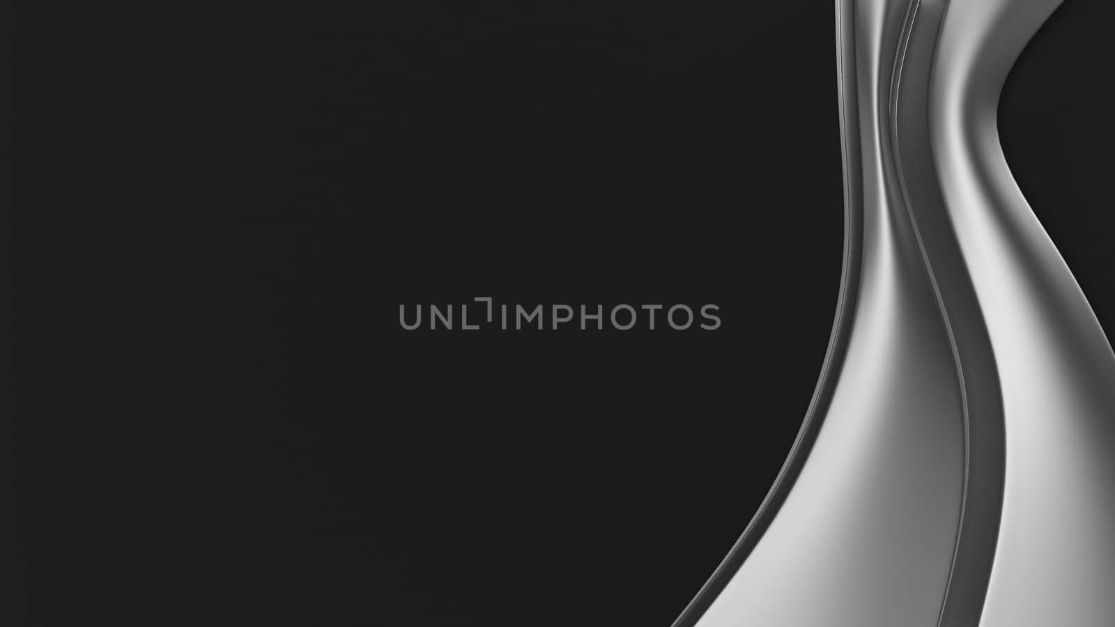 3D Render of a Silver Cloth Abstract Background