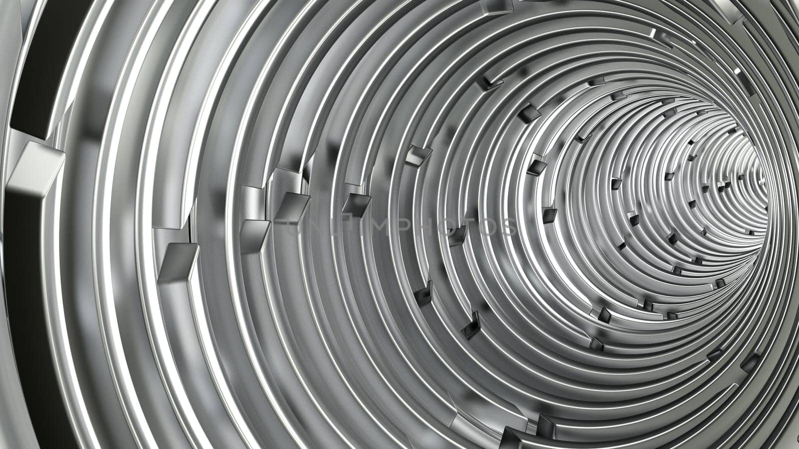 Render of 3D Geometric Abstract Background