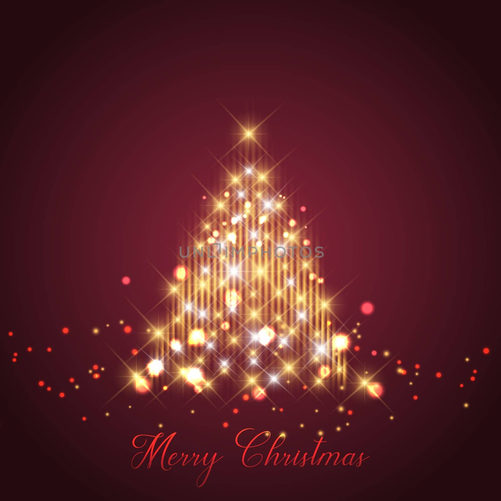 Christmas background with a sparkle tree design