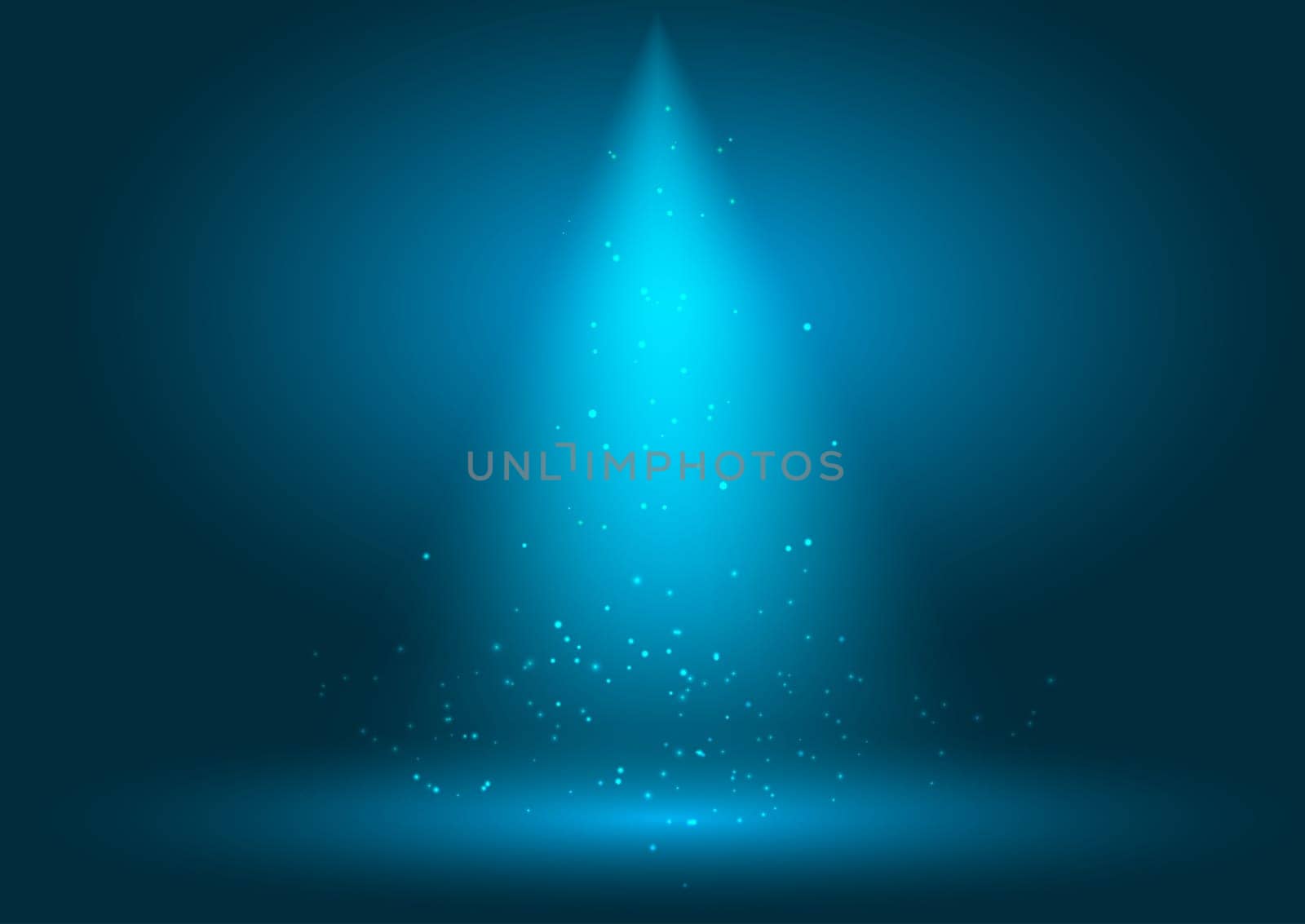 Display background with spotlight shining down