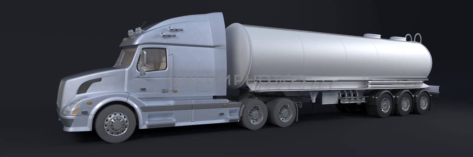 3D Render of a Cargo Delivery Vehicle