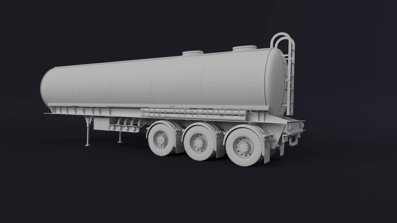 3D Render of a Cargo Delivery Vehicle