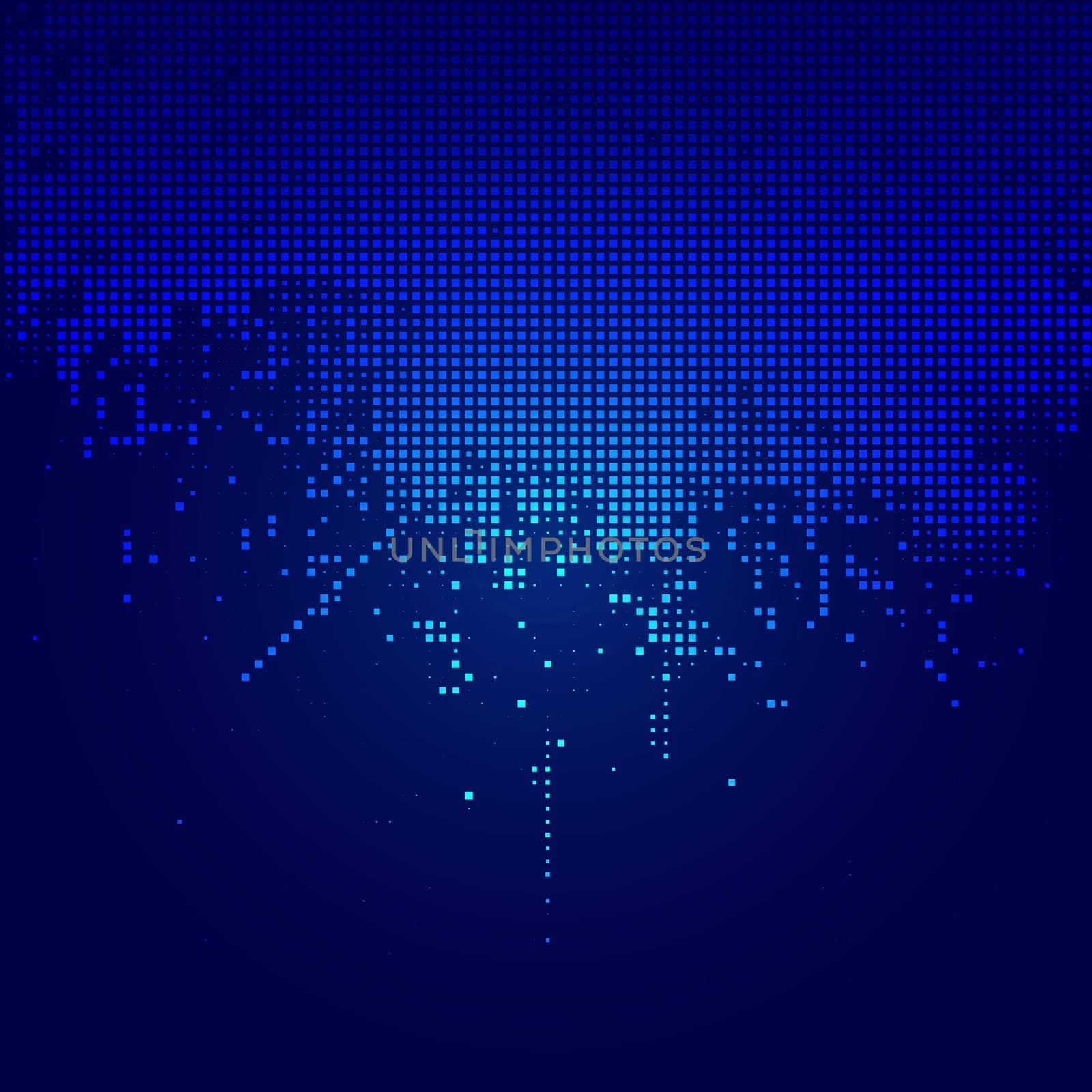 Abstract tec background with halftone squares design